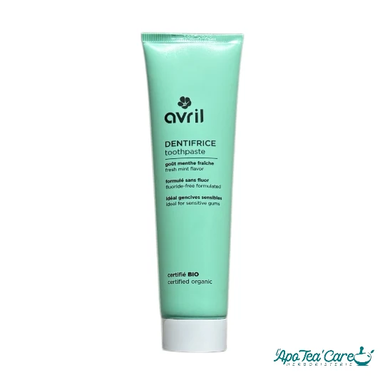Dentifrice Bio Avril Cosmétiques – Menthe & Fraise | Hygiène Bucco-Dentaire Naturelle