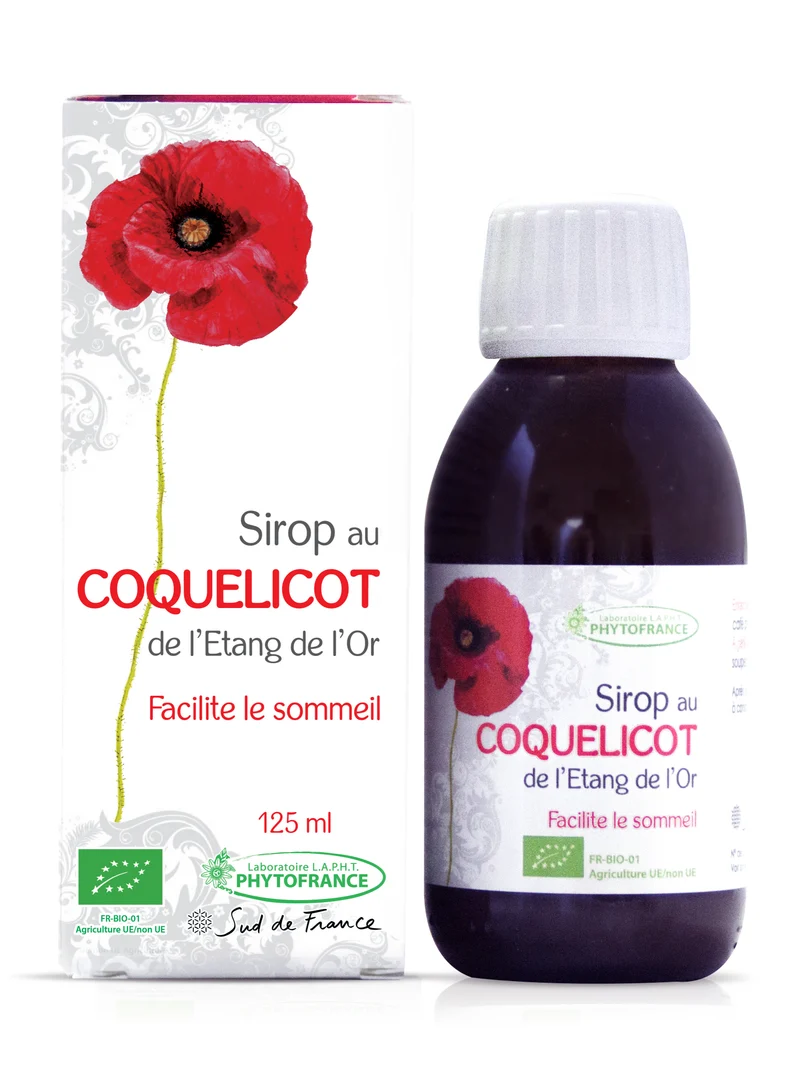 Sirop de Coquelicot de l'Étang de l'Or BIO - Sommeil