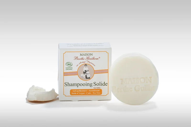 Shampooing solide au lait de chèvre frais BIO Argan - Cade - Tea tree