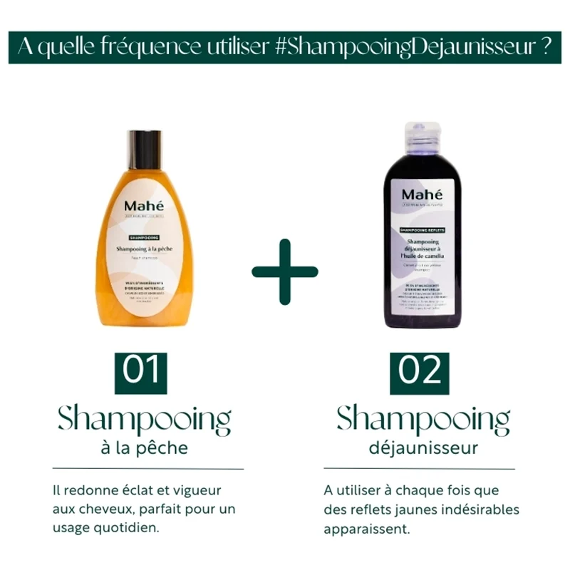 Shampoing déjaunisseur reflets lumière