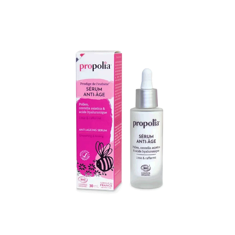 Sérum Anti-âge BIO - Pollen, centella asiatica & acide hyaluronique
