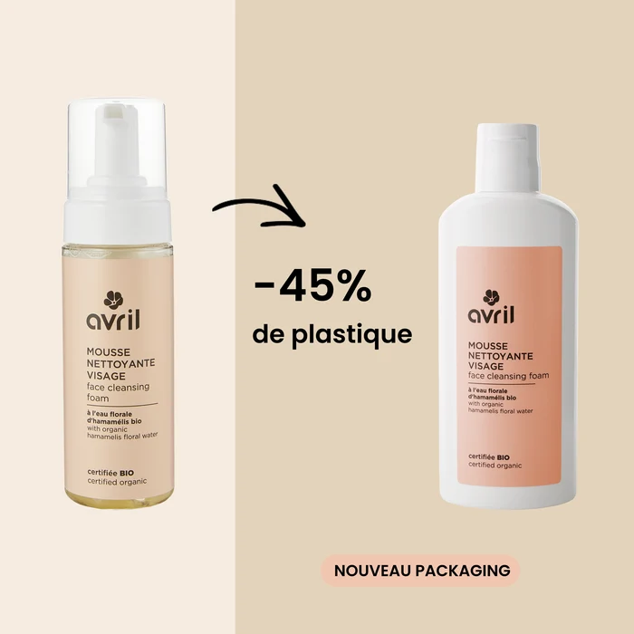 Mousse nettoyante visage 150ml - Certifiée bio