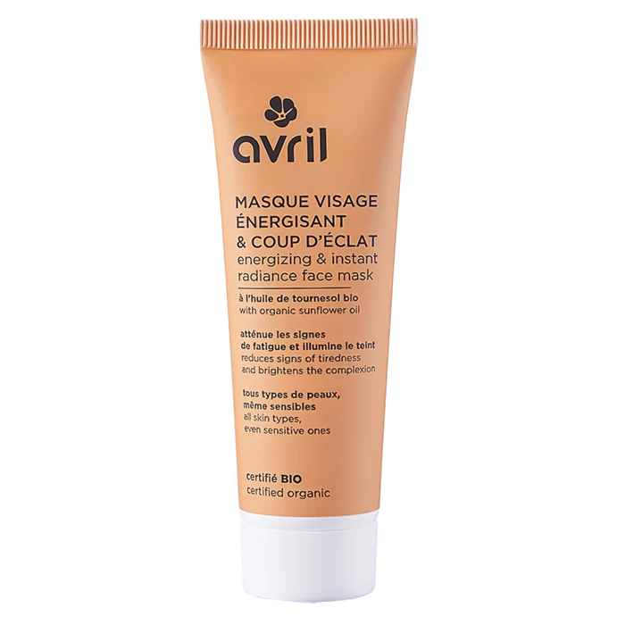 Masque visage énergisant & coup d’éclat 50 ml - Certifié bio