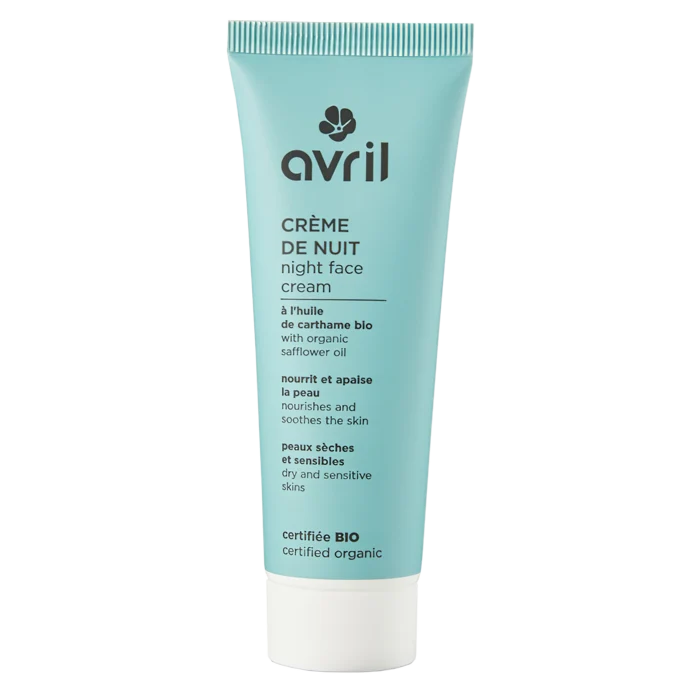 Crème de nuit peaux sèches et sensibles 50ml certifiée bio