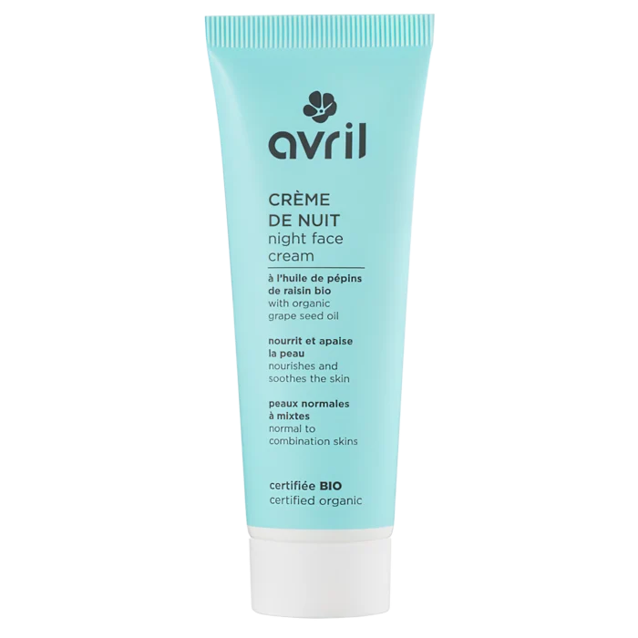 Crème de nuit Peaux Normales & Mixtes 50ml - Certifié bio