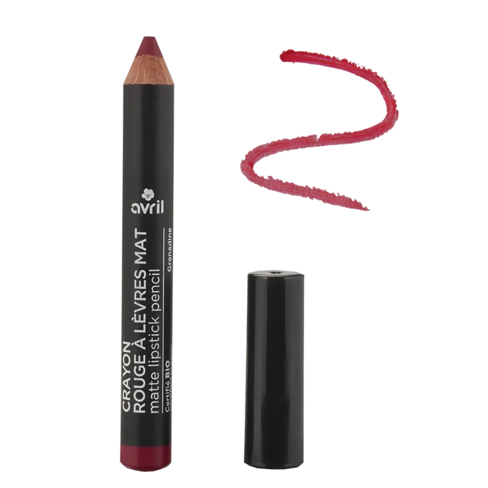 Crayon rouge à lèvres mat Grenadine Certifié bio