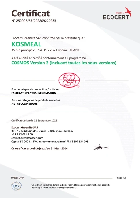 Beurre de karité bio brut 100G - Certifié biologique