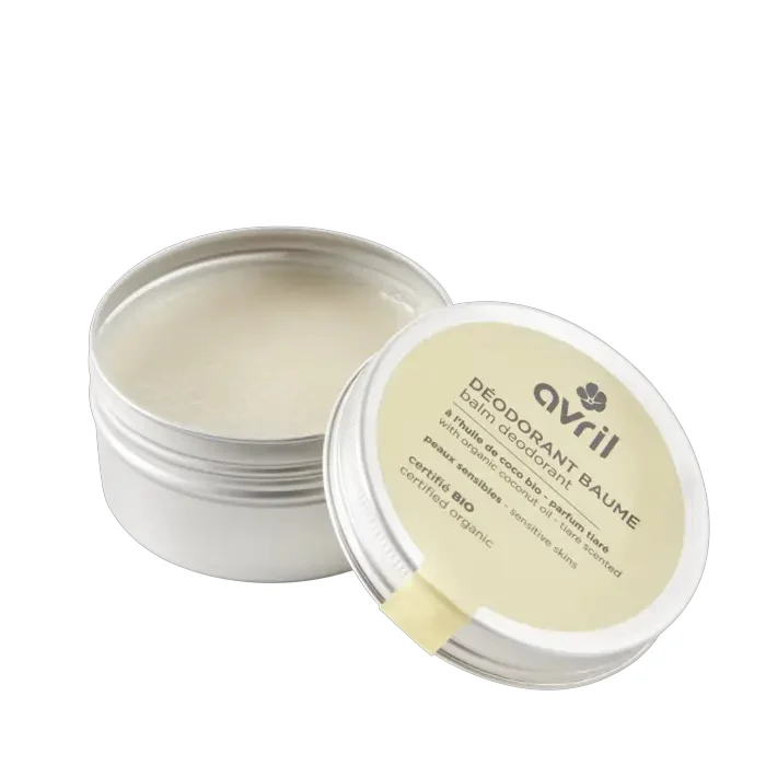 Déodorant Baume Peaux Sensibles Tiaré Avril Cosmétiques Bio