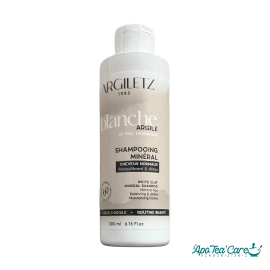 Shampooing Argile Blanche & Miel – Cheveux Normaux 200ml | ARGILETZ