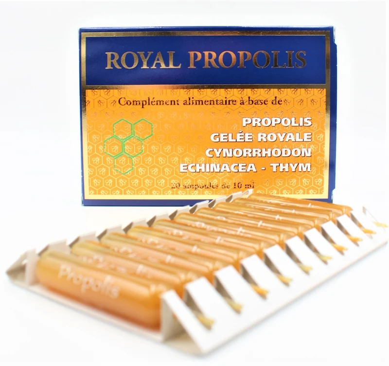 Pack Promo Royal Propolis Gelée royale - Cynorrhodon - Échinacée - Thym (Ampoules)