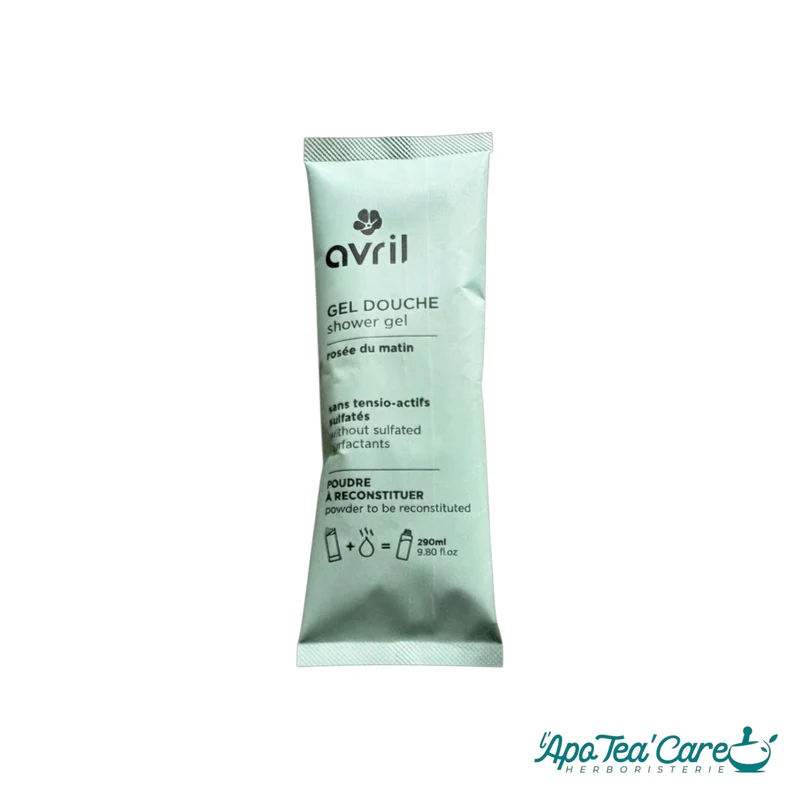 Gel Douche à Reconstituer Bio – Tiaré, Poire & Rosée du Matin | Avril Cosmétiques