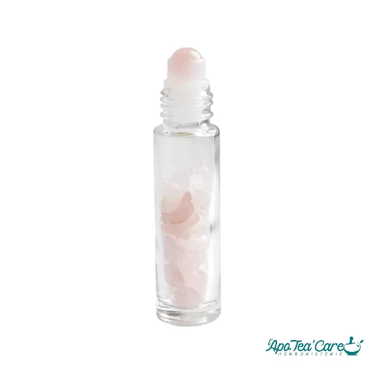 Roll-on pour Huiles Essentielles en Quartz Rose