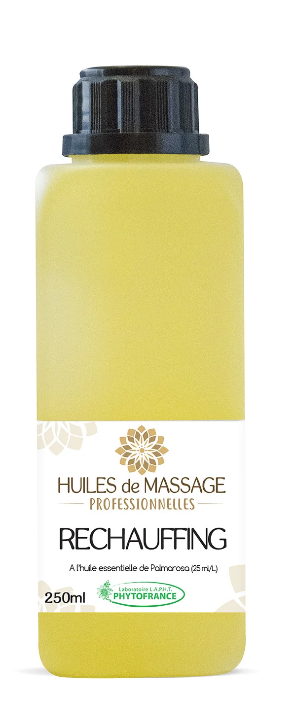 Rechauffing Huile de massage professionnelle Format éco 250 mL