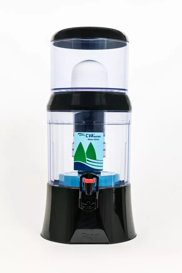 Fontaine Filtrante EVA 7L et 12L- Purificateur d'Eau Naturel Sans Électricité
