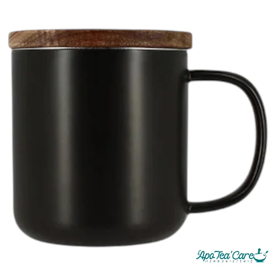 Tisanière Juliet en Grès avec Couvercle en Bois d'Acacia (475 ml ou 300 ml)