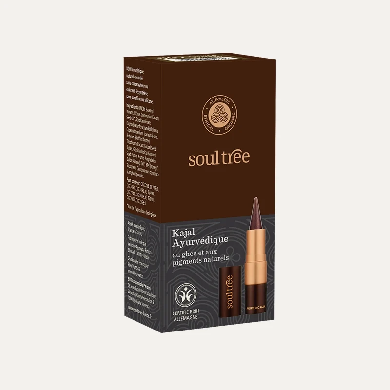Kajal ayurvédique (crayon eye liner pour les yeux) au ghee bio et aux pigments naturels