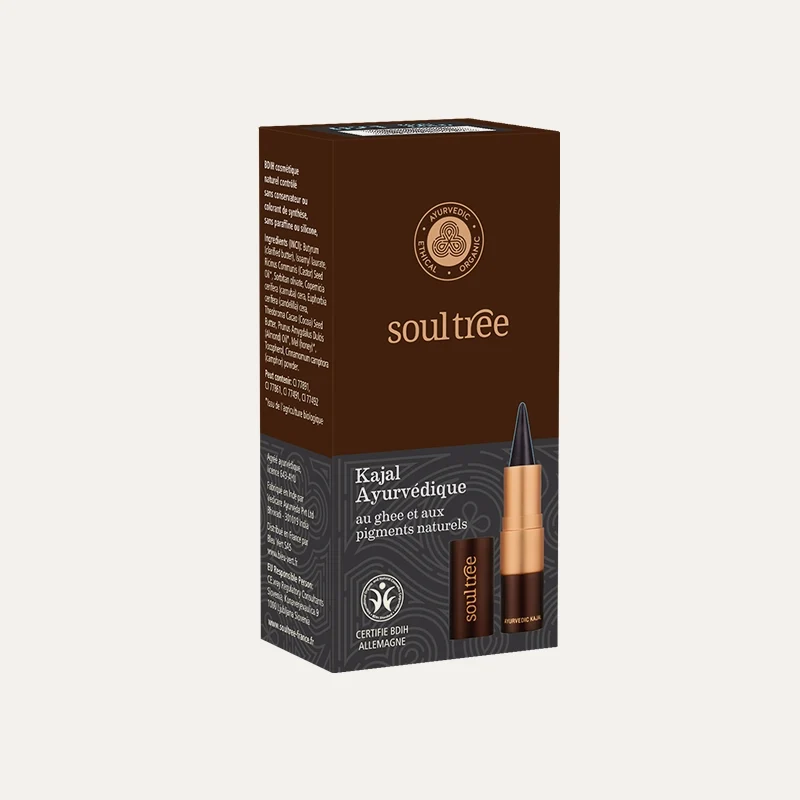 Kajal ayurvédique (crayon eye liner pour les yeux) au ghee bio et aux pigments naturels