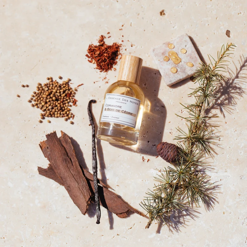 Eau de Parfum Coriandre Bois de Cèdre Énergie L'Essence des Notes