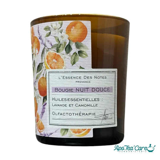 Bougie Nuit Douce Rêve de Provence 180G L'Essence des Notes