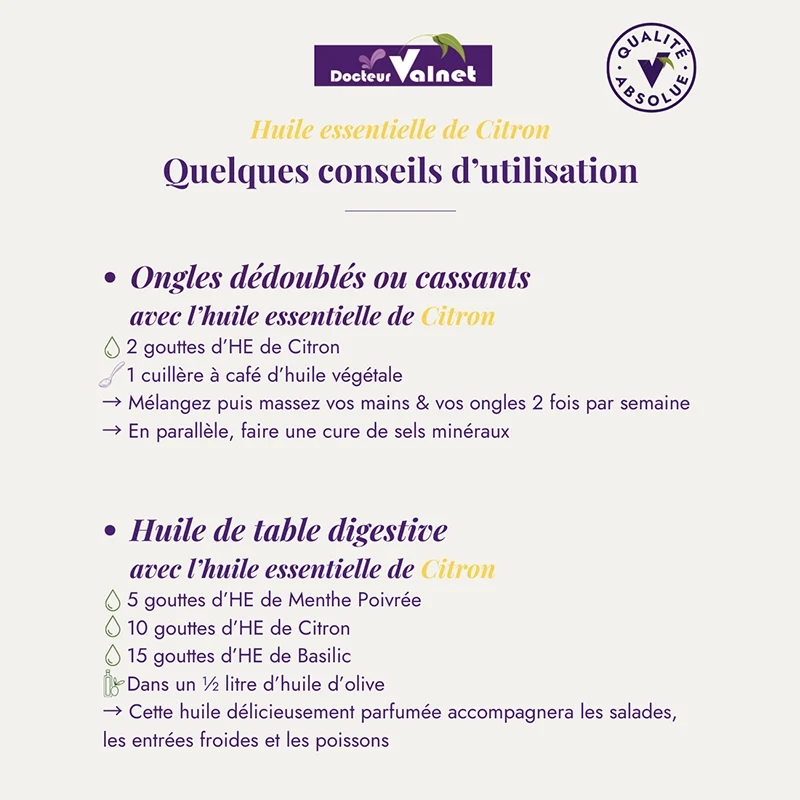 Huile essentielle Citron BIO