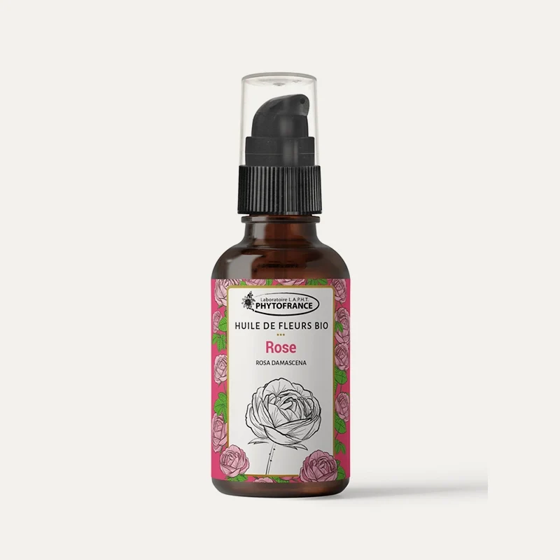 Huile de macération de fleurs de Rose de Damas BIO