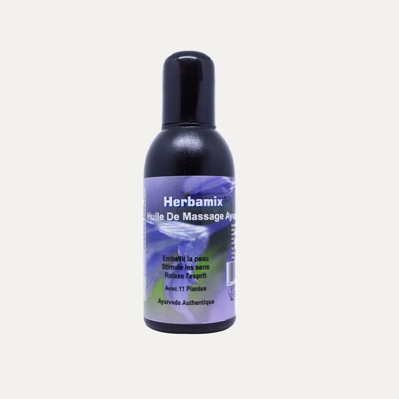 Herbamix Huile de Massage Ayurvedique - Stimule les Sens
