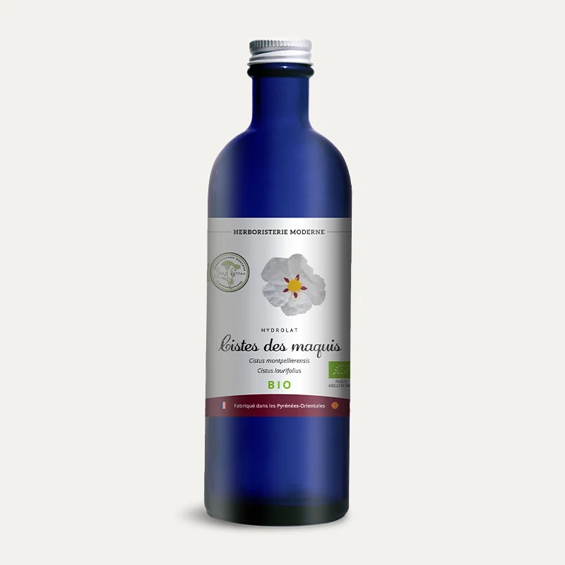 Hydrolat - Eau Florale - Ciste des Maquis BIO des Pyrénées-Orientales