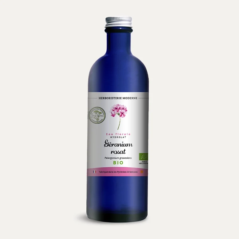 Hydrolat - Eau Florale - Géranium rosat BIO des Pyrénées-Orientales