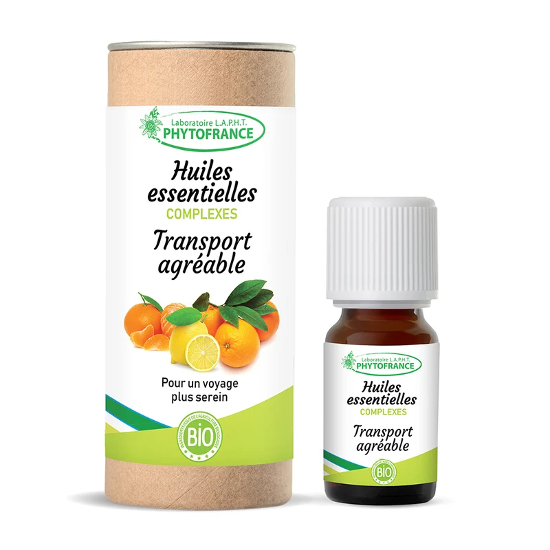 Complexe Huiles Essentielles Transport Agréable BIO 10ml