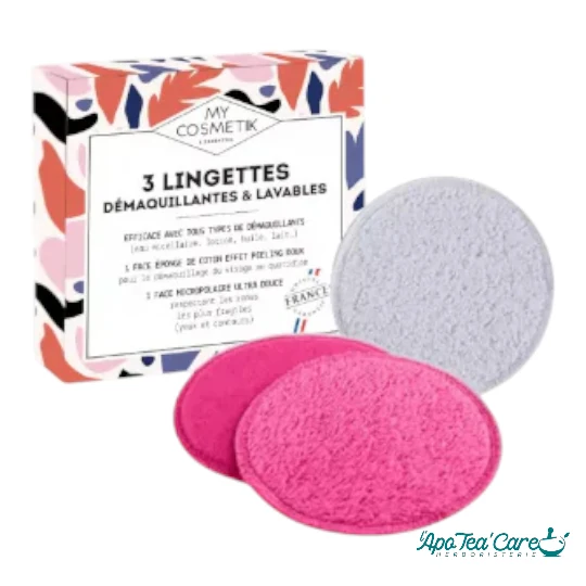 3 lingettes démaquillantes & lavables