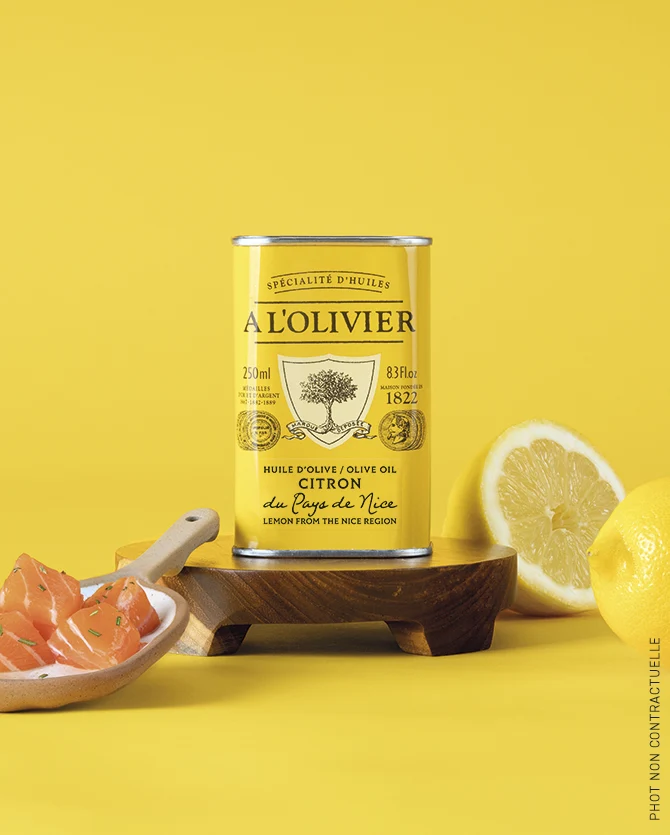 Huile d'Olive Aromatique au Citron du Pays de Nice – À l'Olivier 1822