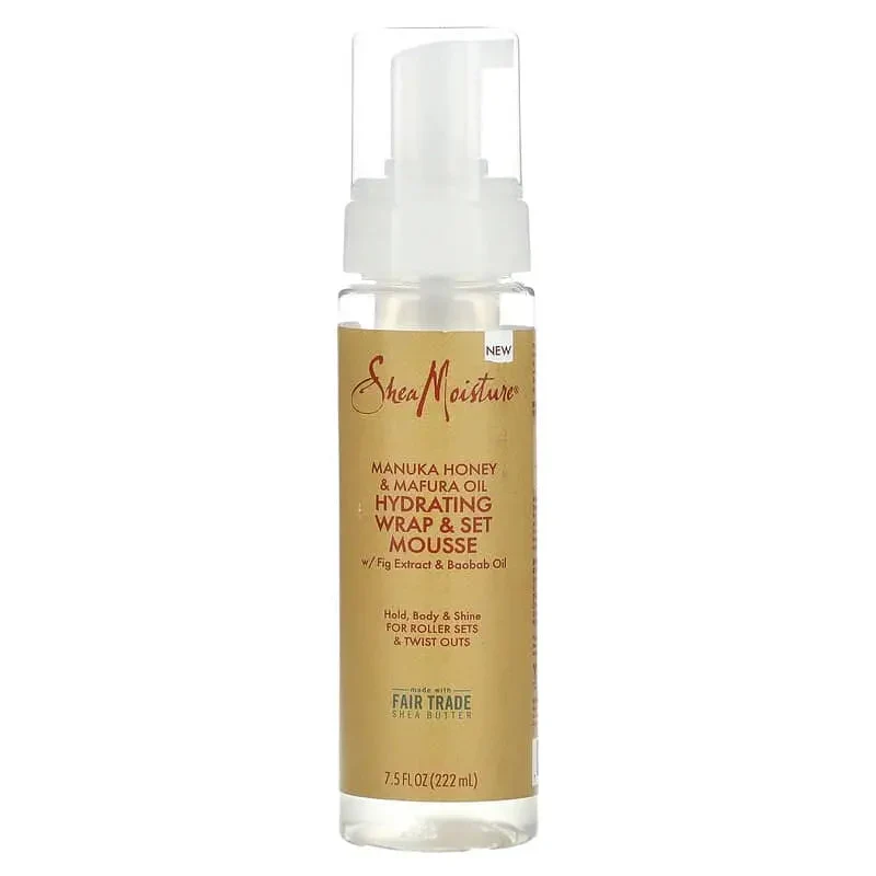 SHEA MOISTURE MANUKA HONEY & MAFURA OIL ≡ Mousse Coiffante Hydratante 7.5 oz