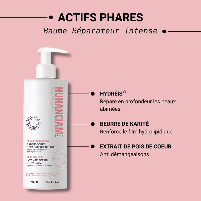 NUHANCIAM PARIS ≡ Baume Corps Réparateur Intense 500ml
