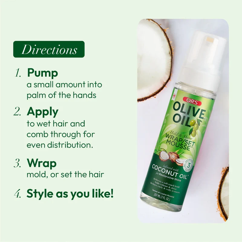 ORS OLIVE OIL ≡ Mousse Coiffante With Coconut Oil