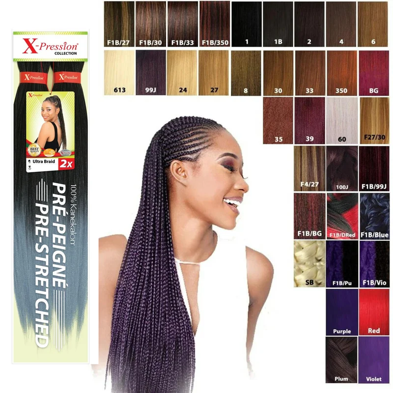 X-PRESSION ≡ Mèches Ultra Braid Pré-étirés