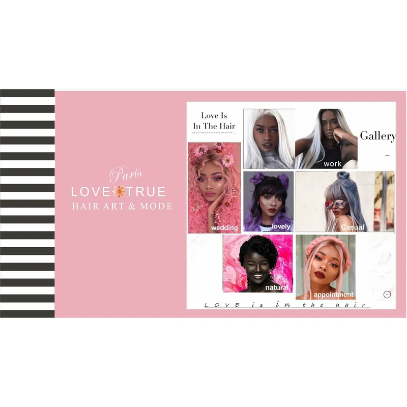 LOVE TRUE PARIS ≡ T-Part Wig Deep