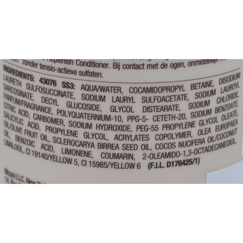 MIZANI TRUE TEXTURES ≡ Shampooing Hydratant Et Régénérant