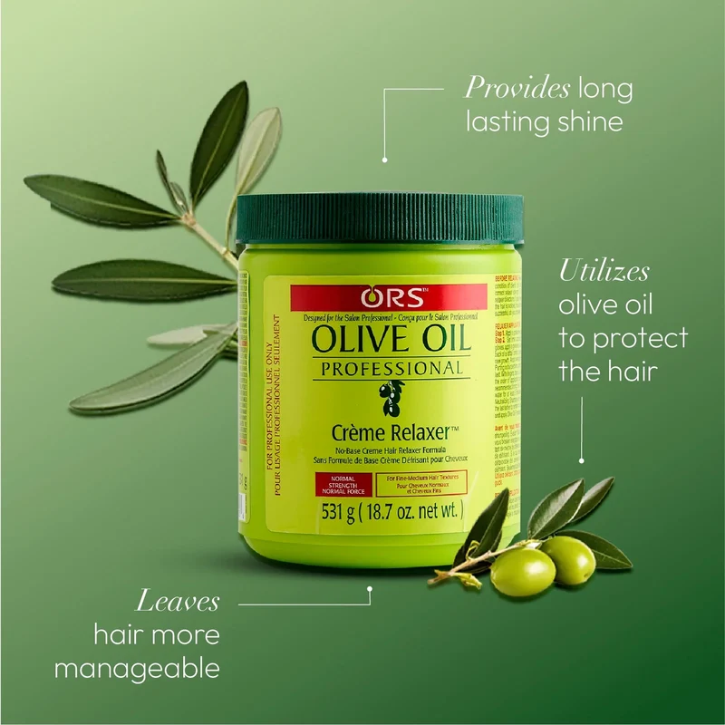 ORS OLIVE OIL ≡ Crème Défrisante Olive Oil Professionnelle "Normal"