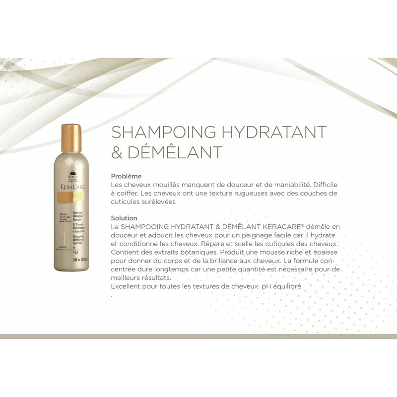 KERACARE ≡ Shampooing Hydratant & Démêlant