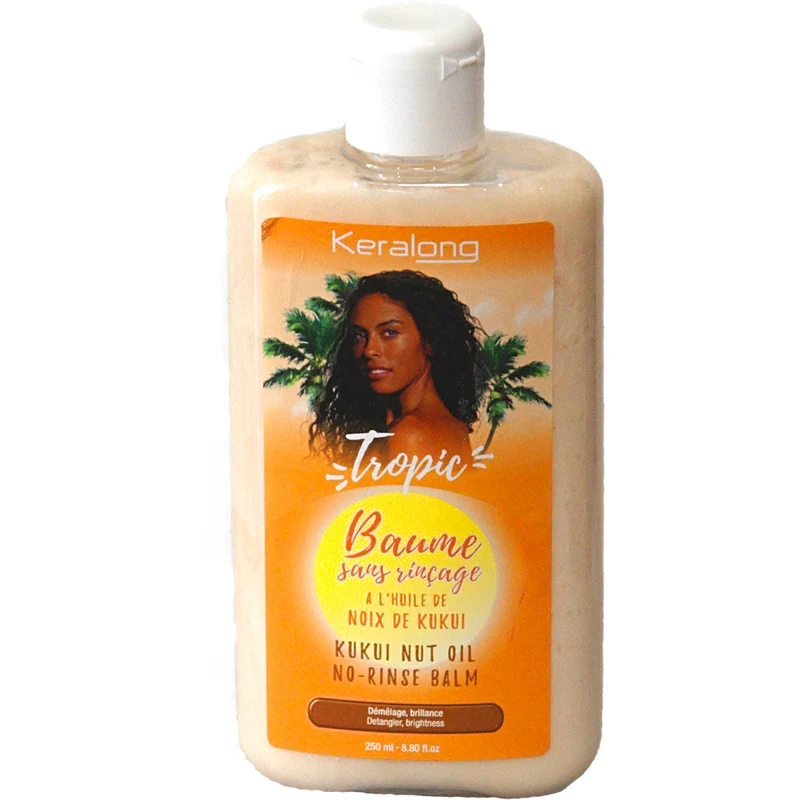 KERALONG TROPIC HAIR ≡ Baume Démêlant Sans Rinçage A L'huile De Noix Kuikui
