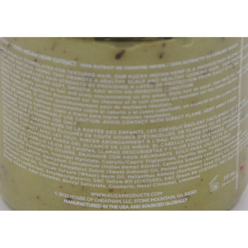 KUZA ≡ 100% Pommade Indian Hemp