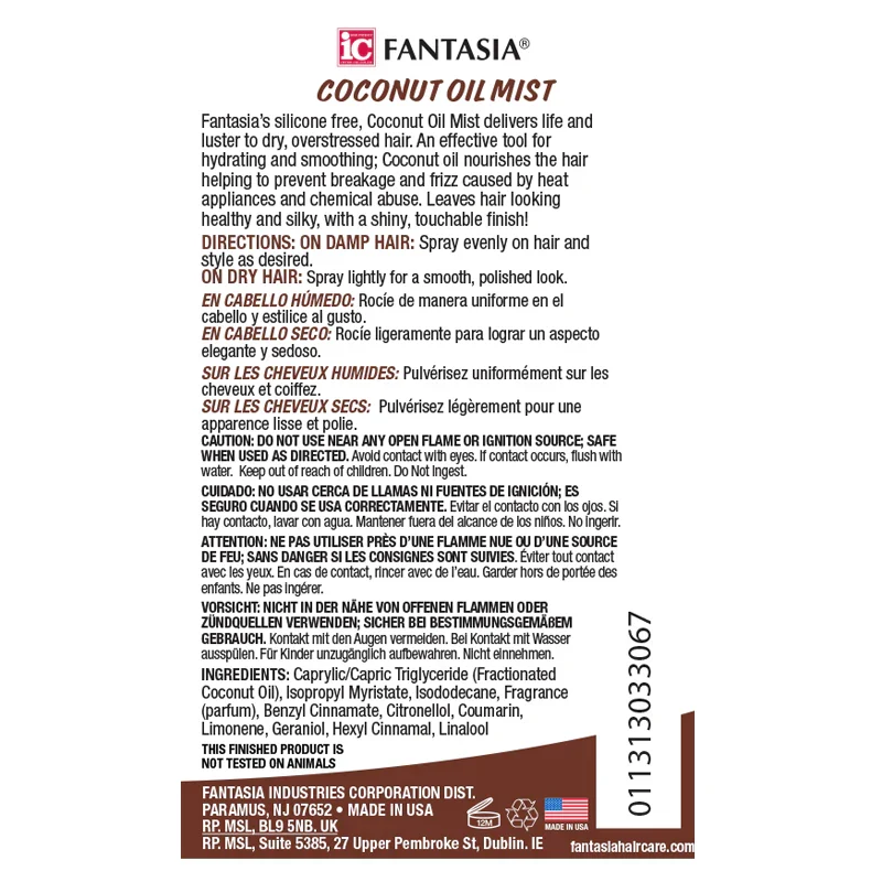 IC FANTASIA ≡ Huile Coco Mist Spray