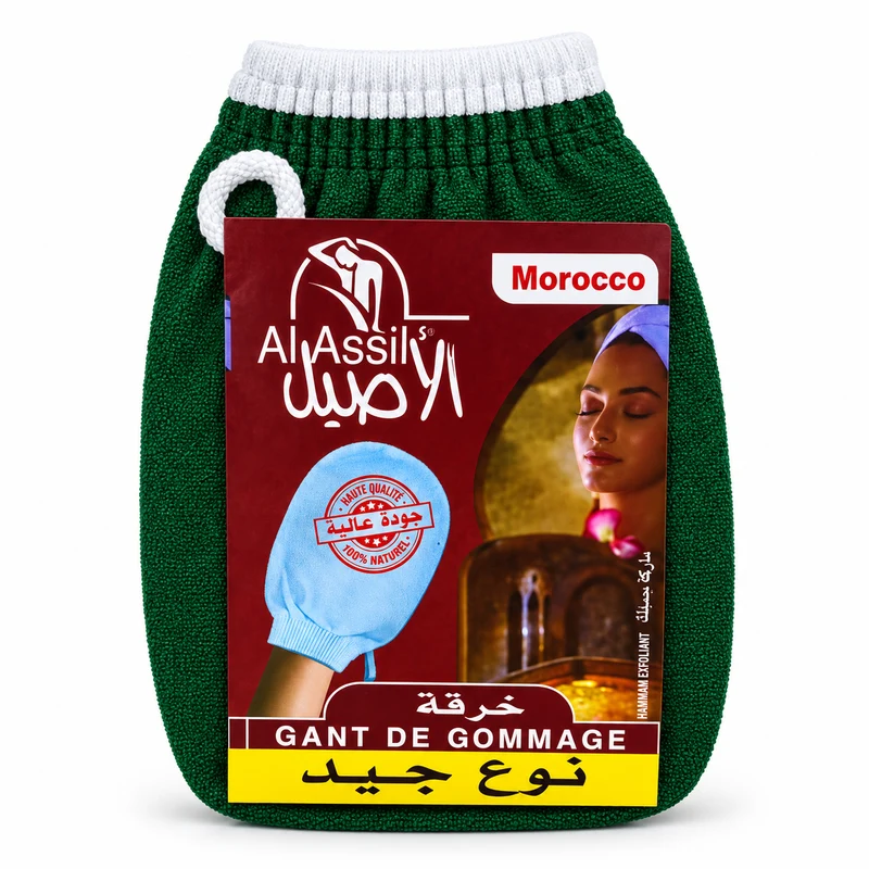 Gant Kessa Frotté Kahrqa – Gant de Gommage Hammam Marocain