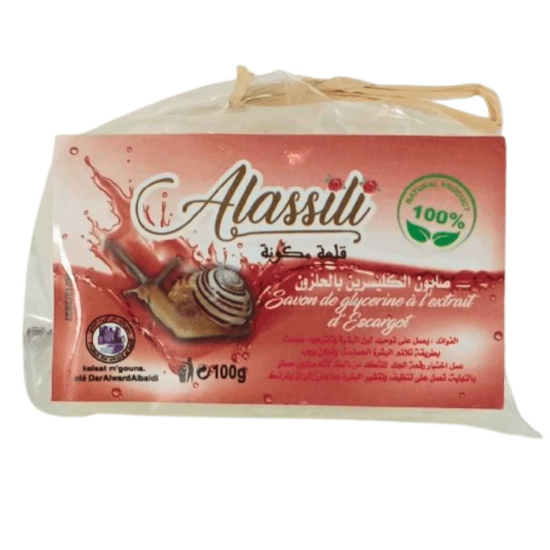 Savon Glycériné à l'Extrait de Bave d'Escargot – 100g