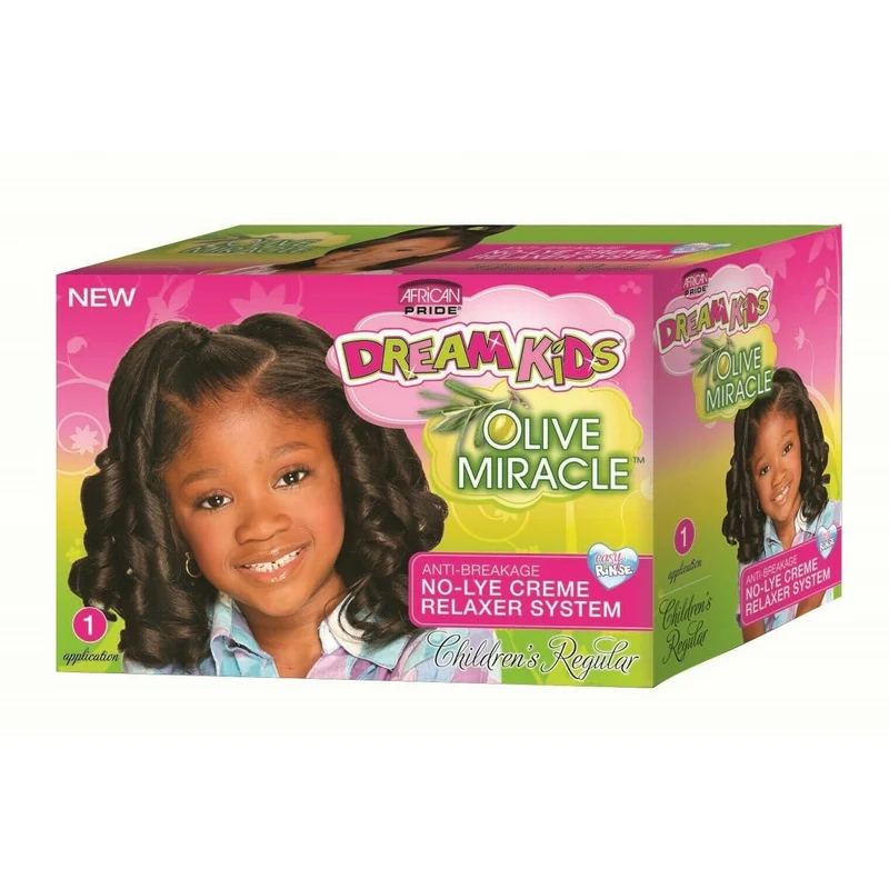AFRICAN PRIDE OLIVE MIRACLE DREAM KIDS≡ Kit Défrisant Pour Enfant "Normal"