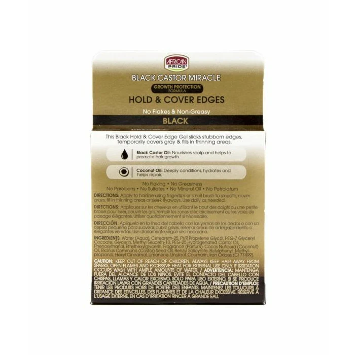 AFRICAN PRIDE BLACK CASTOR MIRACLE ≡ Edge Gel Noir