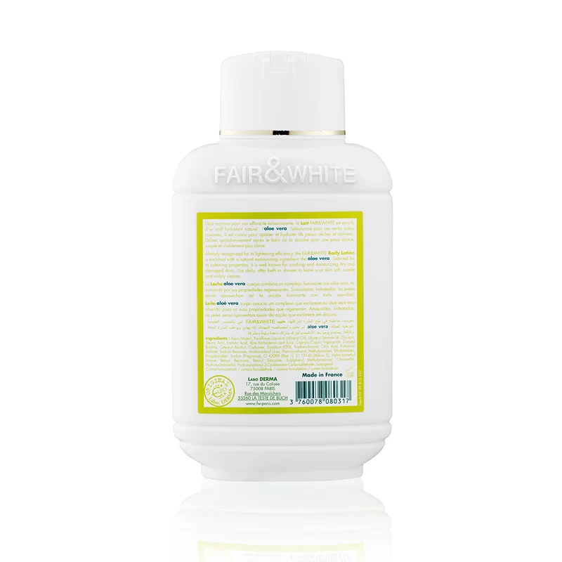 FAIR & WHITE ≡ Lait Aloe Vera Eclaircissant & Hydratant