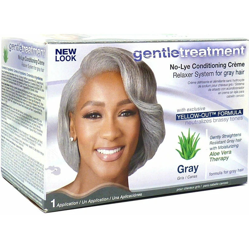 GENTLE TREATMENT ≡ Kit De Défrisant Pour Cheveux Gris