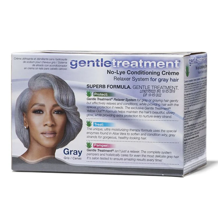 GENTLE TREATMENT ≡ Kit De Défrisant Pour Cheveux Gris