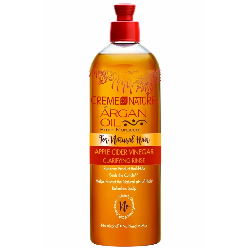 CREME OF NATURE ARGAN OIL ≡ Soin Rinçage Clarifiant Au Vinaigre De Cidre